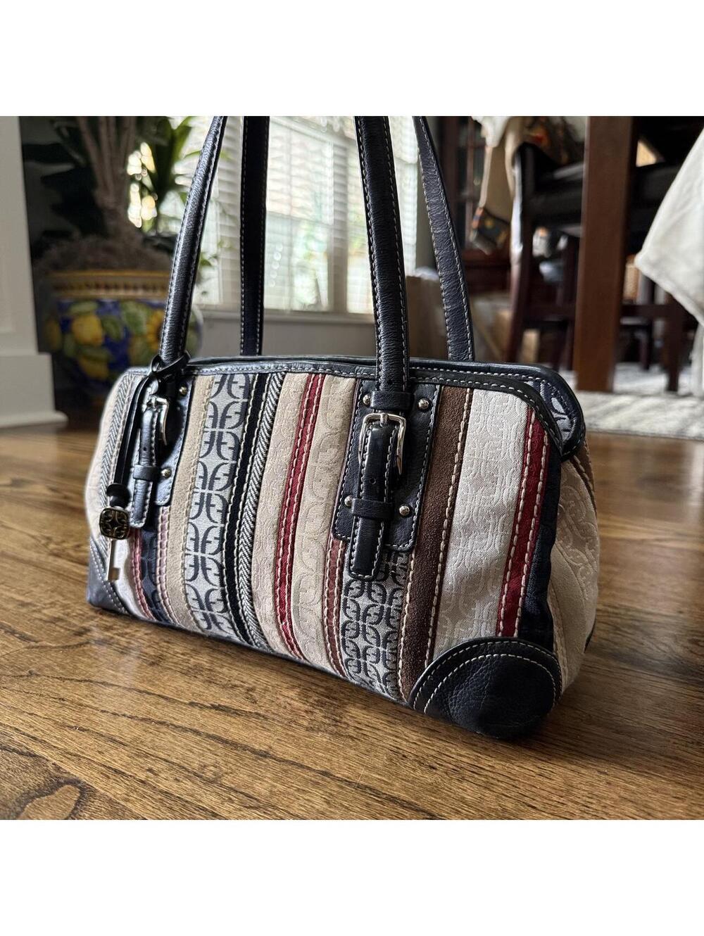 šļø Vintage Fossil ZB2301 Y2K Patchwork Shoulder Bag
